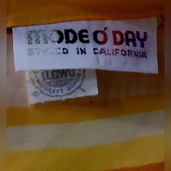 MODE O DAY Y2K WOMEN'S SIZE MEDIUM STRIPED VINTAGE AVANT GARDE TOP - Picture 7 of 7